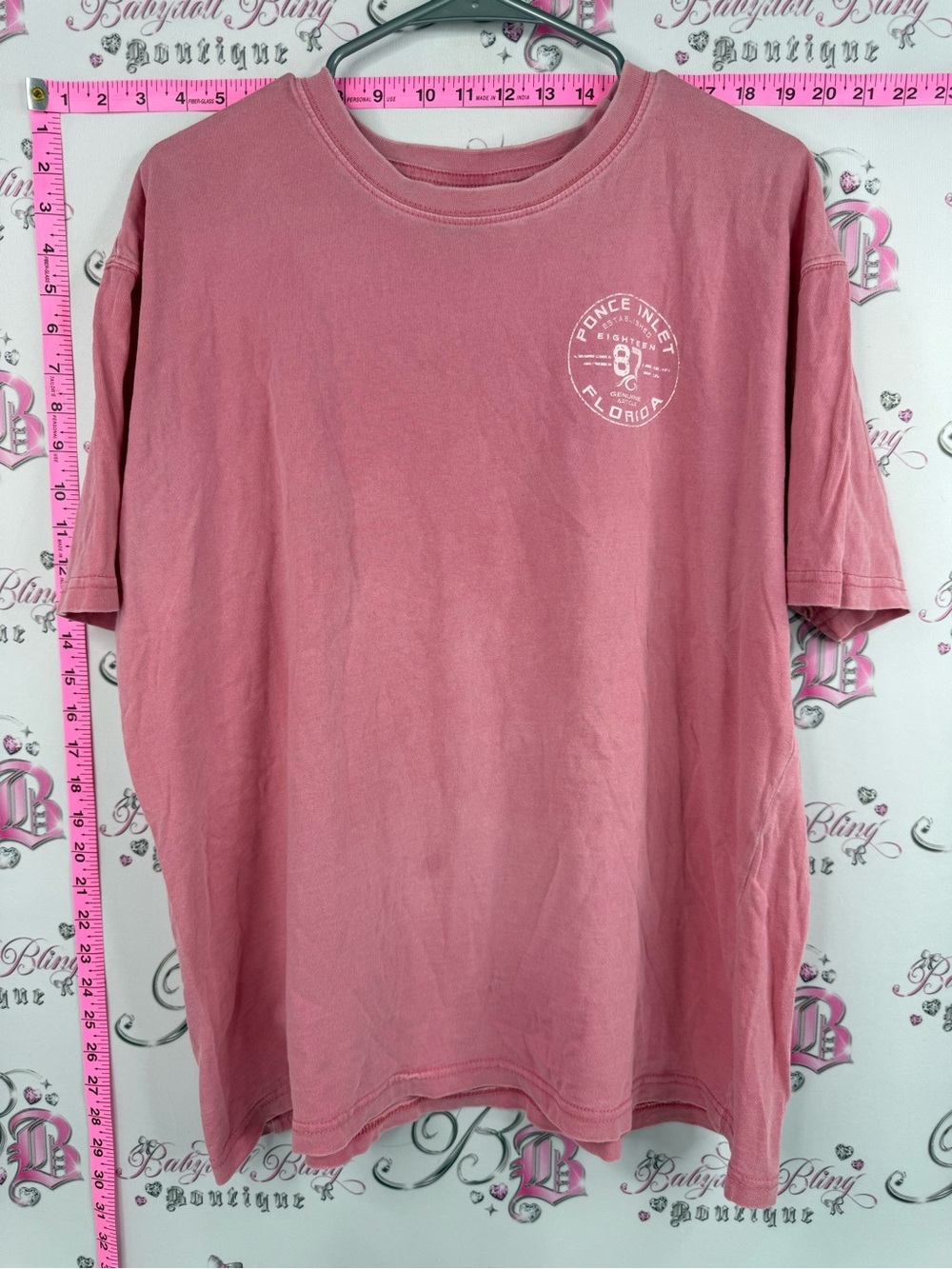 Prairie mountain T-shirt USA Ponce Inlet Florida Graphic Tee - Pink